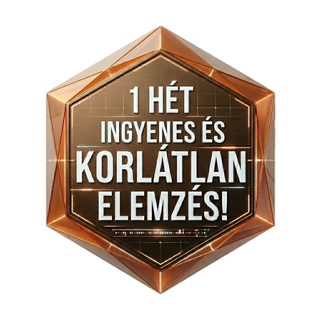 1 hét ingyenes és korlátlan elemzés pecsét